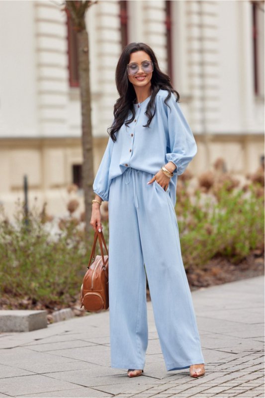 Spodnie Damskie Model Emmy SPD0041 J08 Blue - Roco Fashion