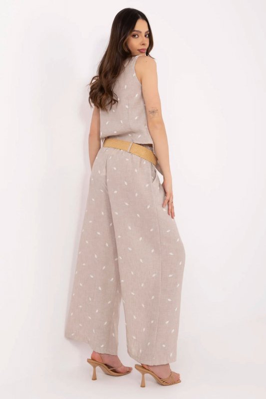 Spodnie Komplet Model DHJ-KMPL-20882.66 Dark Beige - Italy Moda
