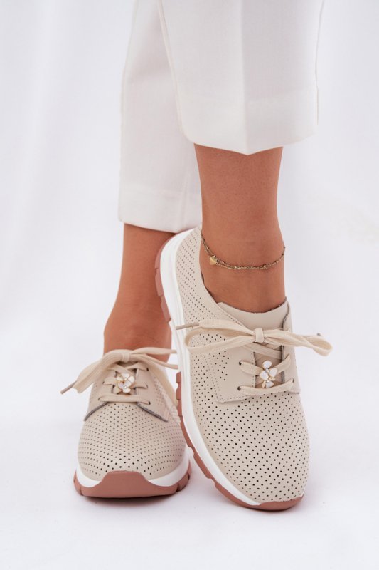 Półbuty Model Artiker 54C1811 Beige - Step in style