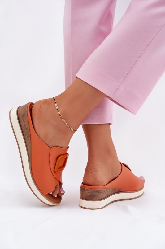 Sandał Klapki Model Artiker 56C2149 Orange - Step in style