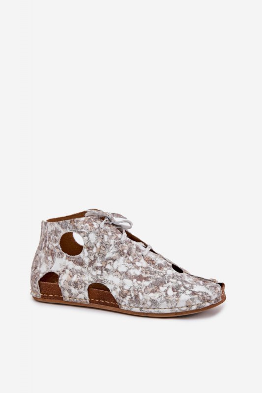 Botki Model Maciejka 03426-46 White/Beige - Step in style