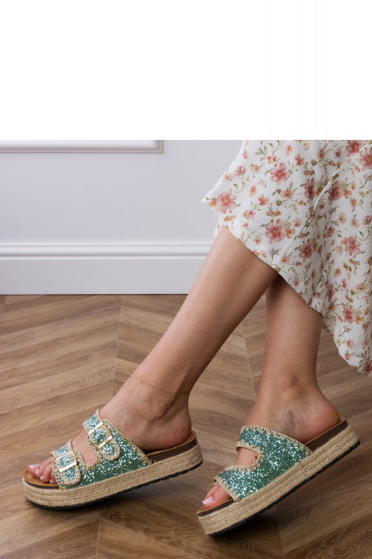 Sandał Klapki Model Induri X5-382 Green - PRIMO