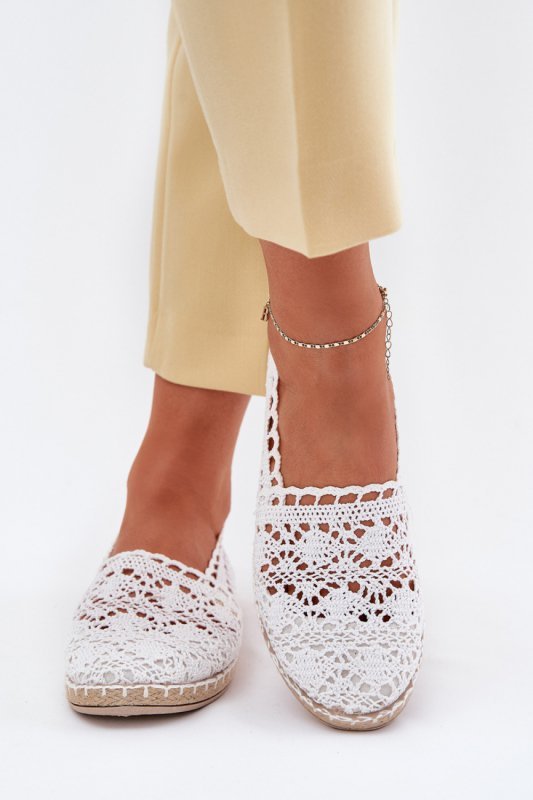 Espadryle Model Adelira WD251 White - Step in style