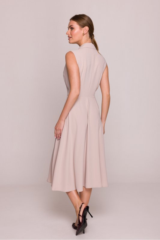 Sukienka Model S409 Beige - Stylove