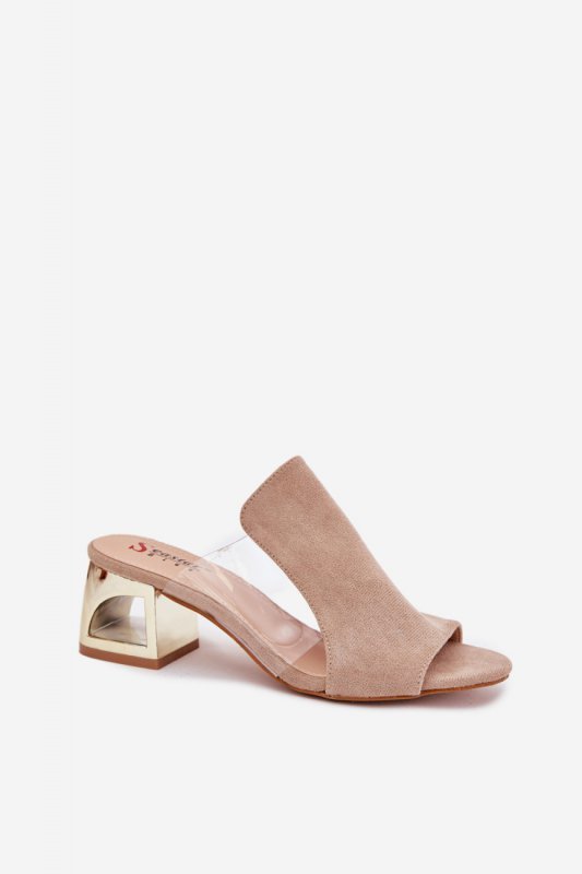 Sandał Klapki Model Tessira M500 Beige - Step in style