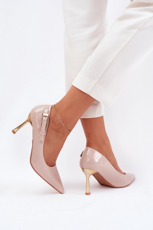 Szpilki Model Mivira LE137P Beige - Step in style