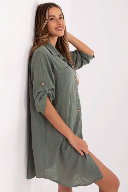 Sukienka Model TW-SK-BI-22263.00 Khaki - Och Bella