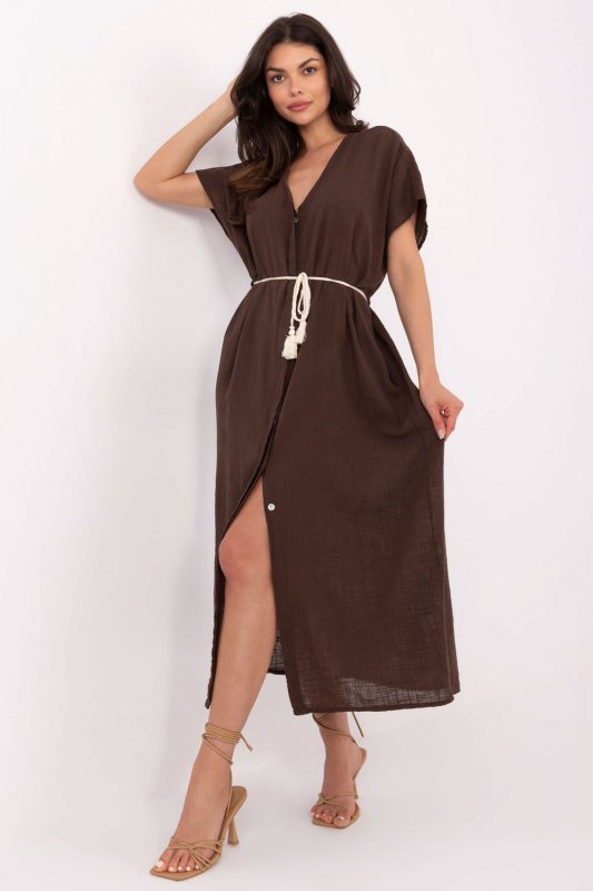 Sukienka Model TW-SK-BI-2022126.59 Dark Brown - Och Bella