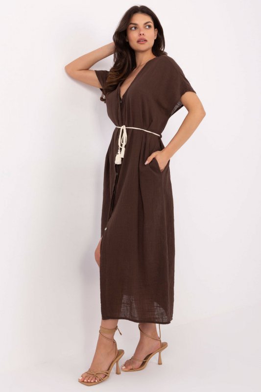 Sukienka Model TW-SK-BI-2022126.59 Dark Brown - Och Bella