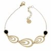 BRACELET GOLD CELEBRITY NEREZOVÁ OCEL