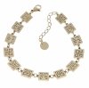 BRACELET GOLD CELEBRITY NEREZOVÁ OCEL