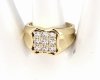 Goldring 18,60 mm. vergoldete Verlobung Xuping
