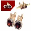 exklusive swarovski vergoldete ohrringe
