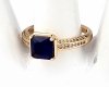 Goldring 18,60 mm. vergoldete Verlobung Xuping