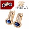 exklusive swarovski vergoldete ohrringe
