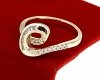 Goldring 18,60 mm. vergoldete Verlobung Xuping