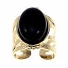Ring 18,30 mm, goldener Edelstahl