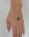 ARMBAND GOLD CELEBRITY EDELSTAHL