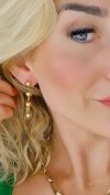 goldene Ohrringe aus Edelstahl