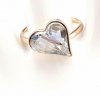 Goldring 16,60 mm. vergoldete Verlobung Xuping