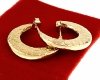 goldene Ohrringe aus Edelstahl
