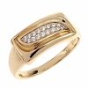 Goldring 18,60 mm. vergoldete Verlobung Xuping