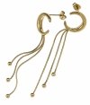goldene Ohrringe aus Edelstahl