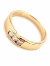 Goldring 18,60 mm. vergoldete Verlobung Xuping