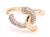 Goldring 17,00 mm. vergoldete Verlobung Xuping