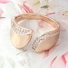 Goldring 16,60 mm. vergoldete Verlobung Xuping
