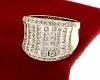 Goldring 18,60 mm. vergoldete Verlobung Xuping