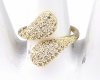 Goldring 17,00 mm. vergoldete Verlobung Xuping