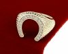 Goldring 18,60 mm. vergoldete Verlobung Xuping