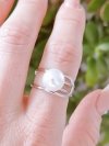 Ring 17,30 mm, goldener Edelstahl