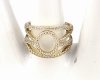 Goldring 18,60 mm. vergoldete Verlobung Xuping