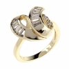 Goldring 18,60 mm. vergoldete Verlobung Xuping