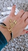 ARMBAND GOLD CELEBRITY EDELSTAHL