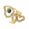 Ring 18,30 mm, goldener Edelstahl