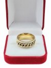 Ring 19,00 mm, goldener Edelstahl