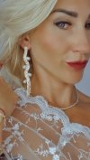 OHRRINGE GOLD LANGE ZIRKONIA HOCHZEIT HOCHZEIT