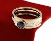 Ring 19,00 mm, goldener Edelstahl