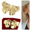 goldene Ohrringe aus Edelstahl
