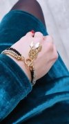 ARMBAND GOLD CELEBRITY EDELSTAHL