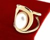 Ring 18,30 mm, goldener Edelstahl