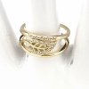 Goldring 18,60 mm. vergoldete Verlobung Xuping