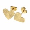 goldene Ohrringe aus Edelstahl