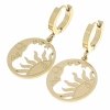 goldene Ohrringe aus Edelstahl
