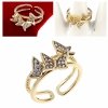 Goldring 17,00 mm. vergoldete Verlobung Xuping