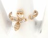Goldring 17,00 mm. vergoldete Verlobung Xuping