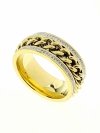 Ring 19,00 mm, goldener Edelstahl